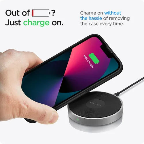 Miniatura 7 de Spigen Funda para iPhone 13 Mini, ultra híbrida, sin anillo magnético, antiamarilleo, negro mate