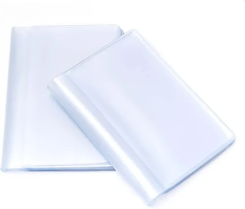 Miniatura 2 de 2 piezas de plástico de la cartera inserta el titular de la tarjeta de crédito con 10 páginas 20 ranuras, transparente, Transparente, Cartera