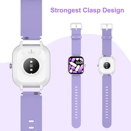 Miniatura 7 de Reloj de seguimiento de fitness para niños, IP68 impermeable, reloj inteligente con cara de reloj de 1.4 pulgadas, 19 modos deportivos, podómetros