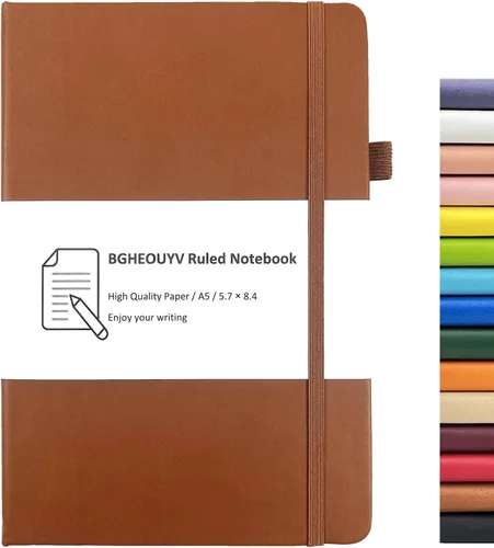 Miniatura 18 de Cuaderno Diario, Cuaderno Universitario Rayado A5 160 Páginas, Diarios de Tapa Dura para Escribir, Cuadernos para Trabajo Oficina Escuela Mujeres