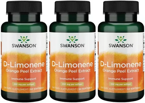 Miniatura 8 de Swanson Extracto de cáscara de naranja prensado en frío D-Limonene 250 miligramos 60 Sgels