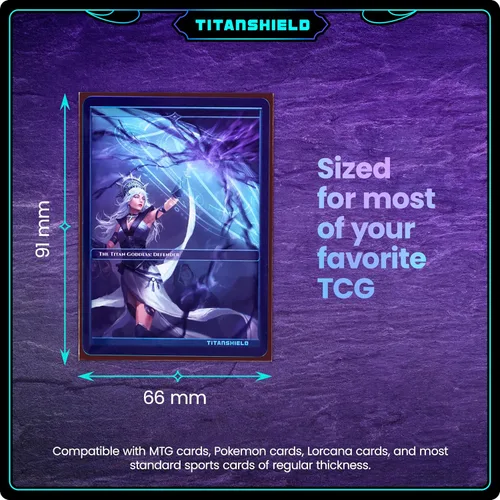 Miniatura 3 de TitanShield Fundas Premium para Cartas Compatibles con Pokémon, One Piece, Lorcana, Flesh & Blood, y Magic The Gathering MTG