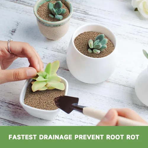 Miniatura 5 de Tierra para bonsái Akadama dura de 2.5 lb, grano pequeño de 1/8-1/4 pulgada para cactus, suculentas, enmienda de suelo para plantas de bonsái