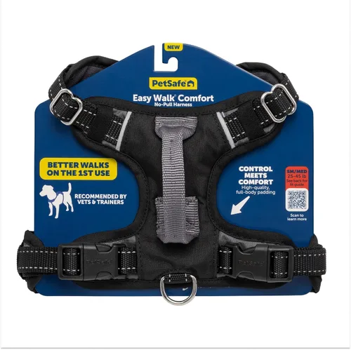Miniatura 16 de PetSafe Easy Walk Comfort Arnés para Perro Anti-tirones - Mejor Arnés de Entrenamiento para Caminar - Diseño Acolchado de Cuerpo Completo - Tela