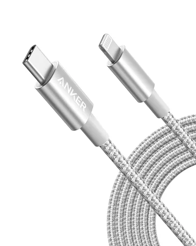 Miniatura 19 de Anker Cable Nuevo de Nylon USB C a Lightning, Certificado Apple MFi para iPhone 14 Series y Más (6 pies, negro)