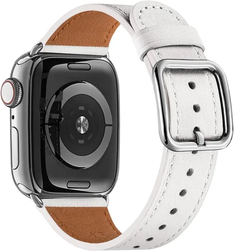 Miniatura 59 de MNBVCXZ Correas de cuero compatibles con Apple Watch para mujeres, correa de repuesto genuina para iWatch Series 11 10 9 8 7 6 5 4 3 2 1 SE 3 SE 2