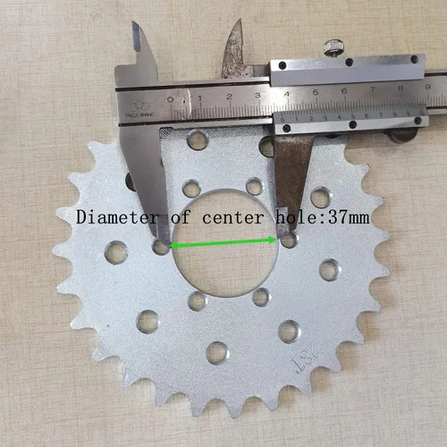 Miniatura 6 de Piñón multifuncional de 28 dientes de alto rendimiento para cadena 415/415H - Motor de gas Motor Motorizado Bicicleta