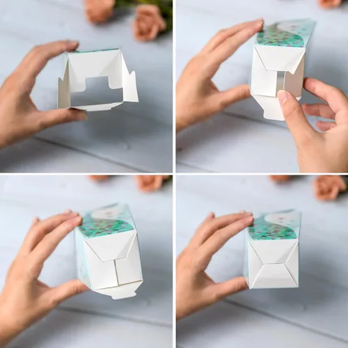 Miniatura 4 de Lamantery Caja de 24 piezas de palomitas de maíz de sirena, caja de papel, suministros de fiesta de cumpleaños de sirena, contenedor de cartón
