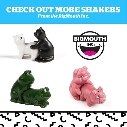 Miniatura 5 de BigMouth Inc Puppy Pound Salero y Pimentero, Blanco