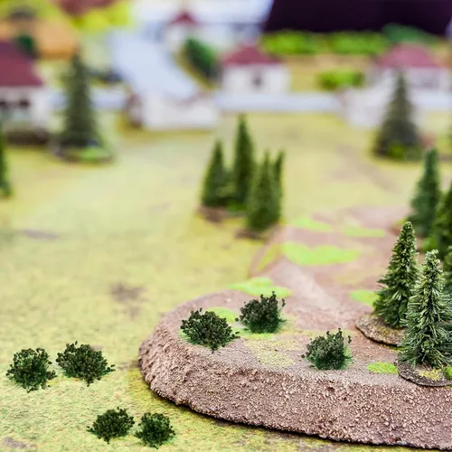 Miniatura 6 de Honoson Juego de 56 piezas de arbustos arbustos verdes en miniatura para tren, paisaje, ferrocarril, paisaje, diseño militar, modelo de juego