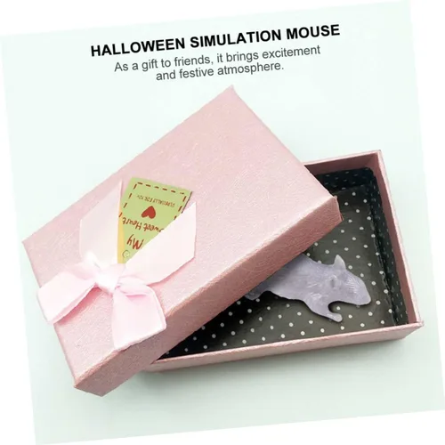 Miniatura 3 de 10pcs Halloween Prank Simulation Mouse Decorations Lightweight Portable Creepy Plastic Fake Mice for Indoor Outdoor Party Props