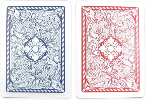 Miniatura 7 de Copag Juego de cartas de juego 100% de plástico, tamaño de póquer (estándar) índice regular rojo/azul de doble cubierta