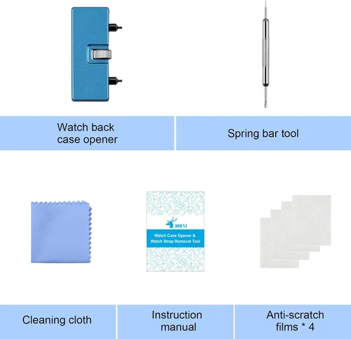 Miniatura 7 de Watch Battery Replacement Kit, Watch Back Remover for Rotate Open Watch Cover, Watch Opening Tool, Watch Strap Removal, Watch Case Opener with