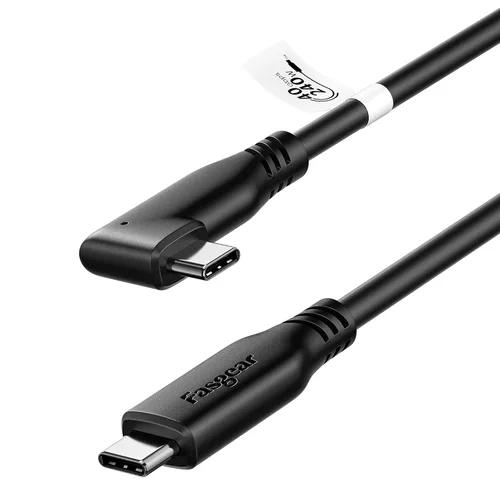 Miniatura 9 de Fasgear Cable USB4 de 40 Gbps USB C a USB C de 3.3 pies - Cable tipo C de 240 W de carga rápida, cables de pantalla HD compatibles con 8K @60Hz/4K