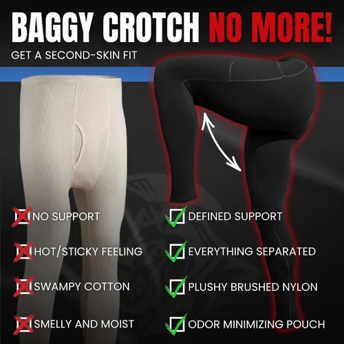 Miniatura 59 de Real Men ABCD Pouch - Pantalones de compresión para hombre, paquete de 1, 2 y 3, leggings para hombre, pantalones de yoga, medias, capa base