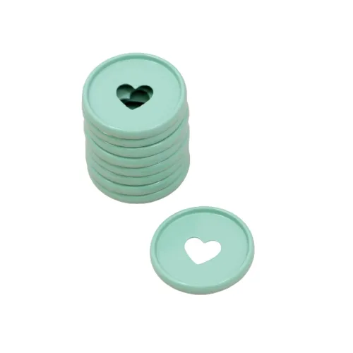 Miniatura 11 de Craftelier - Anillas de Disco M Metálicas con Corte de Troquel en Forma de Corazón para Encuadernación de Scrapbooking para Planners, Agendas