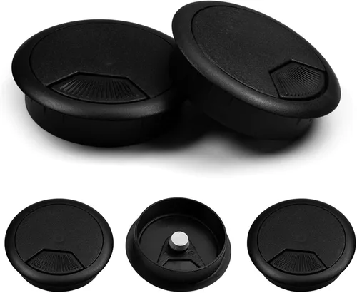 Miniatura 21 de MroMax Ojales de escritorio de plástico de 1.38 pulgadas (1.378 in), para organizar los ojales de escritorio, organizador de cables para el hogar