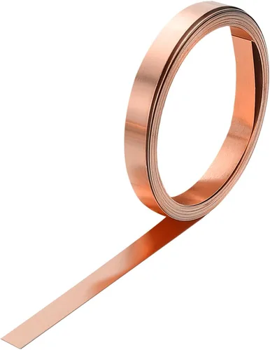 Miniatura 24 de uxcell Rollo de chapa de cobre para tapajuntas 3500 mm x 100 mm x 0,02 mm, tira de cobre puro al 99,9% de 101,6 mm x 3,5 m, placa de hoja de metal