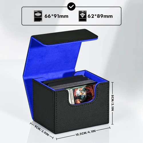 Miniatura 2 de Caja de almacenamiento de cartas ZLCA para MTG, estuche de cubierta de comandante que contiene más de 120 cartas con funda individual, caja