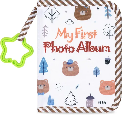Miniatura 8 de Baby's My First Family Álbum Familiar Mi Primer Álbum de Fotos Suave Libro de Tela con Fotos Adventure Land My First Book of Photos Álbum