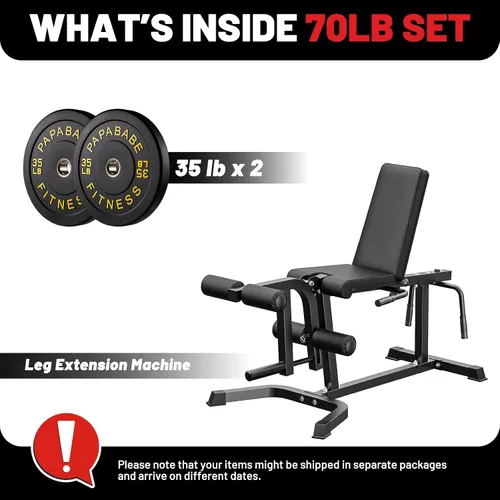 Miniatura 2 de PAPABABE Máquina de extensión y rizado de piernas, máquina ajustable de piernas, extensión de piernas sentadas y máquina de flexión de piernas