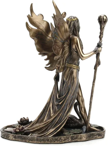 Miniatura 6 de Veronese Design Escultura Aine The Celtic Faery Queen of Summor Love de resina fundida en frío con acabado de bronce antiguo de 9 pulgadas
