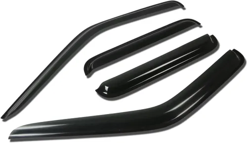 Miniatura 23 de Auto Dynasty Protectores de lluvia con cinta adhesiva compatible con Juke F15 2011-2016 4 piezas deflector de visera de ventana 12 13 14 15
