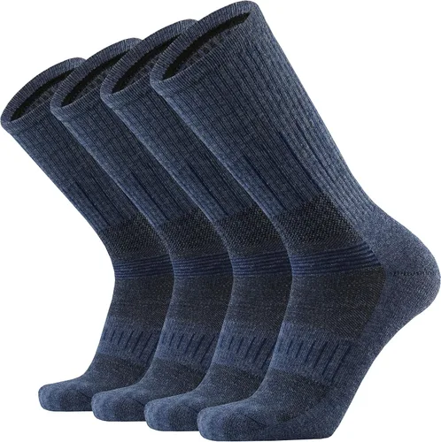 Calcetines acolchados de lana merina para hombre, para senderismo, senderismo, senderismo, suaves, acogedores, ajuste térmico, control de humedad