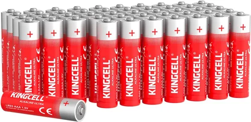 Miniatura 8 de KINGCELL - Paquete de 20 pilas alcalinas AA de alto rendimiento, pilas doble A con vida útil de 10 años y potencia duradera para el hogar