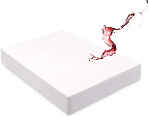 Protector de colchón Mecerock impermeable, de 6 colores opcionales, ajustable hasta 48 cm de grosor, hipoalergénico, sin plástico