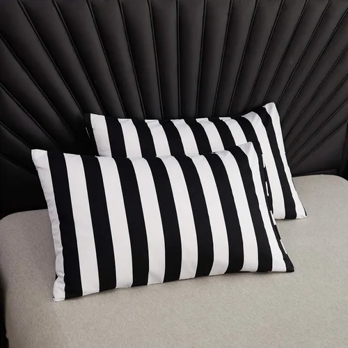 Miniatura 3 de Set de funda de edredón LAMEJOR, set de ropa de cama, funda de edredón de microfibra (1 funda de edredón y 2 fundas de almohada), color negro