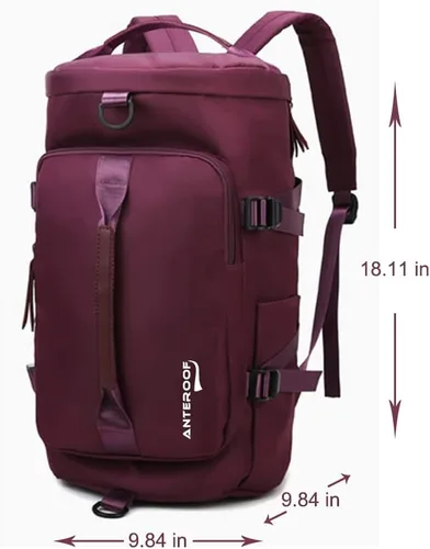 Miniatura 5 de Bolsa de gimnasio con compartimento para zapatos para hombres y mujeres, bolsa de viaje, mochila cruzada, bolsa deportiva con gran capacidad