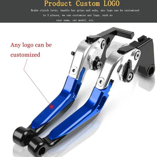 Miniatura 5 de Accesorios de motocicleta Ajustable Plegable Extensible Freno Palanca de Embrague Manillar Manillar Empuñaduras de Mano Tapa CNC para Yamaha MT-07
