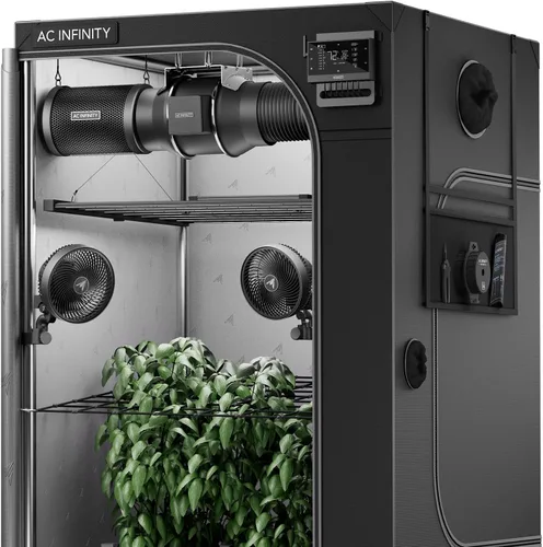 Miniatura 12 de AC Infinity Advance Grow System 3x3, Kit de 3 Plantas, Kit de Carpa de Cultivo Integrada con WiFi, Automatiza Ventilación, Circulación, Programa Luz