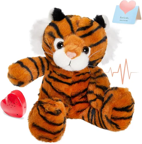 Miniatura 7 de Oso de peluche de 12 pulgadas con latido grabado, juguete de voz grabador de peluche, oso suave de peluche esponjoso, regalos de mensajes