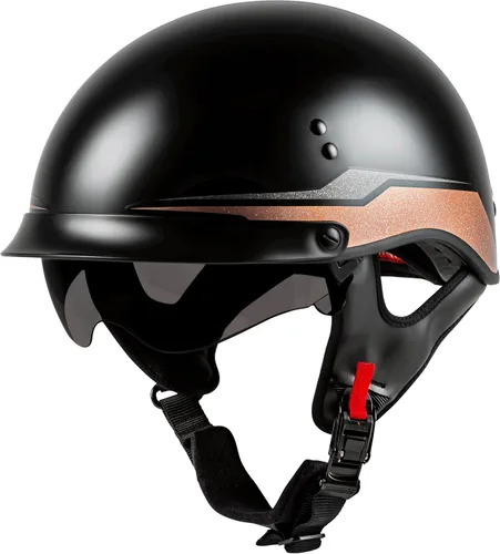 Miniatura 13 de GMAX Medio casco de retribución HH-65 - Aprobado por FMVSS 218