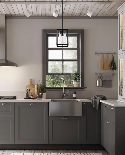 Miniatura 6 de Paquete de 1 lámpara colgante de isla de cocina negra de granja, altura ajustable, barra de metal colgante moderna con jaula de metal, pantalla