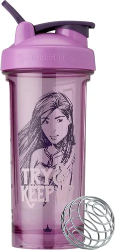 Miniatura 8 de BlenderBottle - Botella agitadora Pro Series Disney Princess, perfecta para batidos de proteínas y preentrenamiento, 28 onzas, "Watch How Far I'll