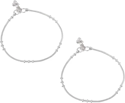 Miniatura 6 de Efulgenz Indian Jewelry Boho Anklets Barefoot Sandals Ankle Bracelet Payal Anklet Set, Multicolor