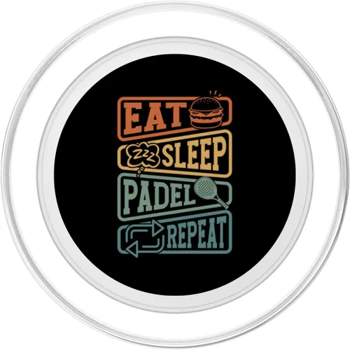 Miniatura 2 de Raqueta de pádel retro - Squash Vintage Padel PopSockets MagSafe PopGrip para iPhone