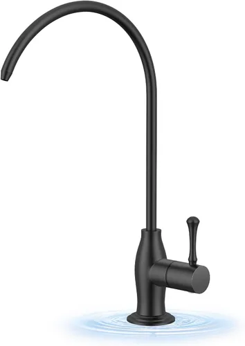 Miniatura 15 de Grifo de cocina con aerosol -WEWE de un solo agujero para fregadero de cocina con placa de cubierta, Plateado, A100806BN Níquel cepillado