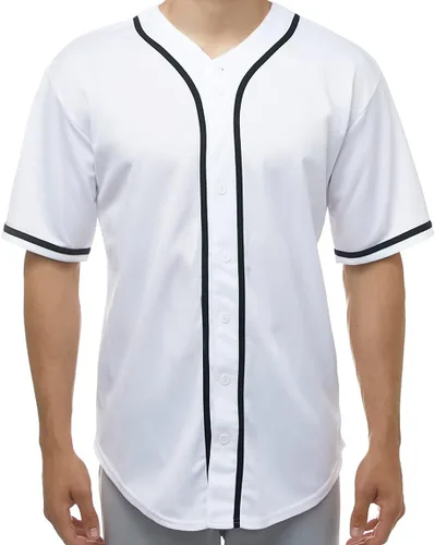 Miniatura 4 de JC DISTRO Camiseta de béisbol de manga corta con botones para hombre