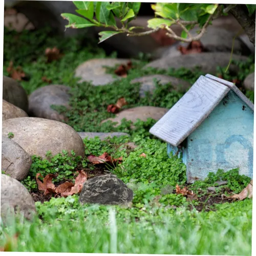 Miniatura 4 de Outanaya 1 llavero de piedra artificial realista para uso al aire libre, almacenamiento discreto para jardín, material de resina duradero