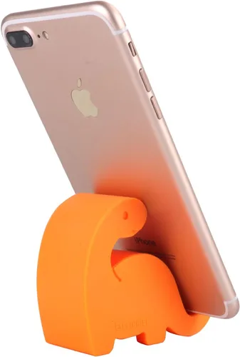 Miniatura 4 de Plinrise - Soporte de escritorio para teléfono celular, diseño de dinosaurio, material de silicona estriada, soporte creativo para teléfonos