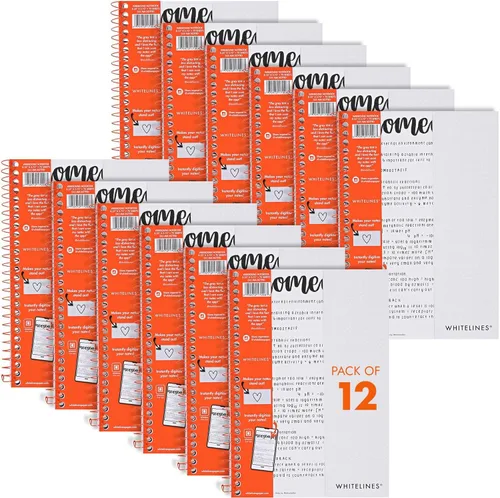 Miniatura 19 de ROARING SPRING Whitelines - Cuaderno de espiral de alta calidad, 5 x 5 con rayas, 11 x 8.5 pulgadas, 70 hojas, descarga digitalmente tus notas