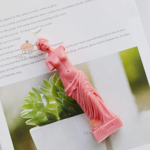 Miniatura 5 de Molde de silicona para velas Venus de Milo, mitología griega romana, diosa, afrodita, moldes para velas 3D, aromaterepía, molde de estilo nórdico