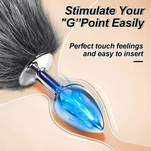 Miniatura 3 de Peluche de acero inoxidable de 17 pulgadas, divertido y esponjoso, realista, clásico, con doble cabeza (gris) para hombres y mujeres