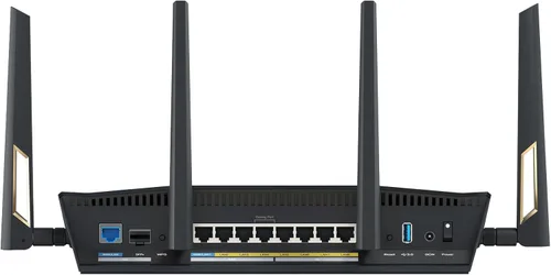 Miniatura 12 de ASUS RT-BE88U Router de rendimiento extensible AiMesh WiFi 7 de doble banda, 4K-QAM, MLO, puertos duales 10G, SFP+, 4 puertos 2.5G, 4 puertos 1G