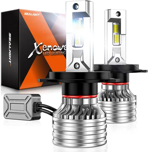 Miniatura 25 de SEALIGHT Bombillas H13 9008, 800 % 36000 LM, bombillas H13 de doble haz superbrillantes, bombillas antiniebla blancas 9008 con ventilador