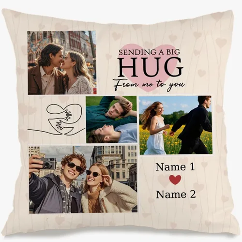 Miniatura 16 de Personalized Pillowcase with 6 Pictures and Words for Mom, Soft Decorative Cushion Perfect as a Meaningful Gift for Birthdays Christmas or 6